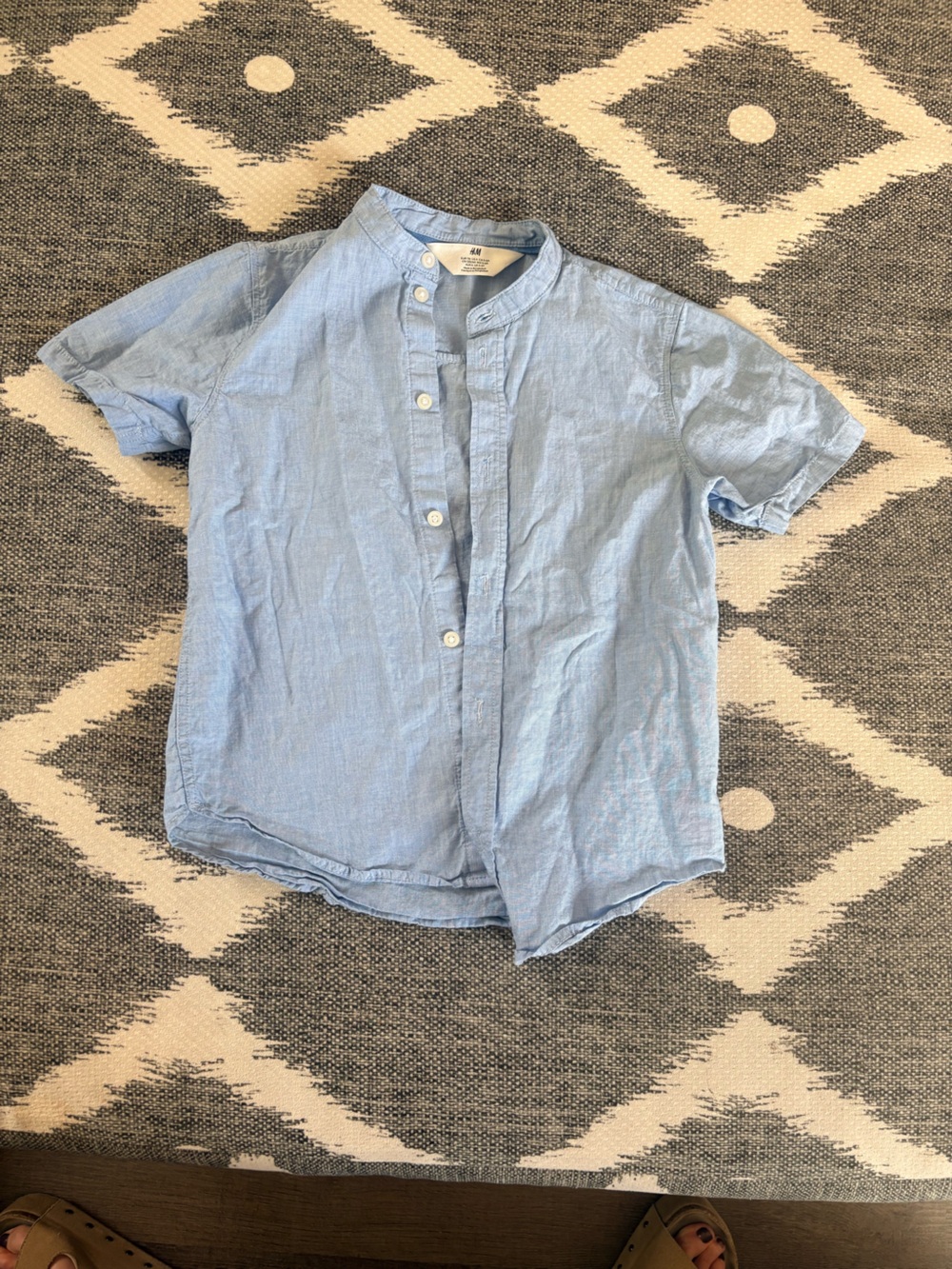 Light Blue Boy’s Casual Button-Up shirt